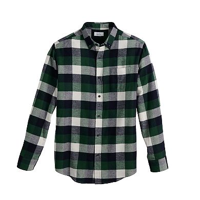 Men's Croft & Barrow® Woven Flannel Button-Down Shirt