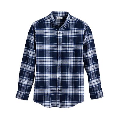 Men's Croft & Barrow® Woven Flannel Button-Down Shirt