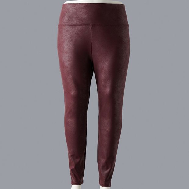 Kohls vera shop wang leather leggings