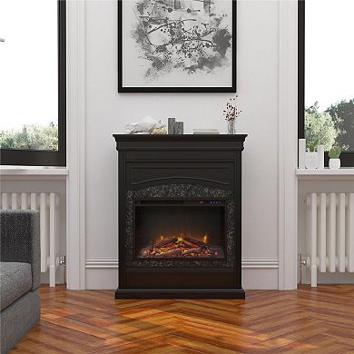 Ameriwood Home Lamont White Electric Fireplace