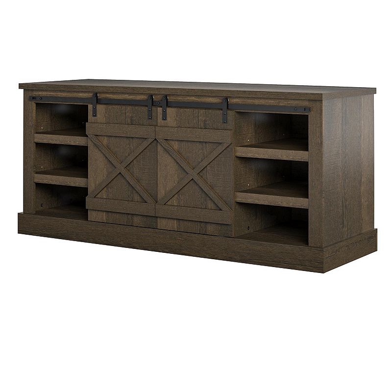 Ameriwood Home Knox County TV Stand, Brown