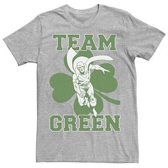 Men's DC Comics St. Patrick's Day Martian Manhunter Team Green Tee