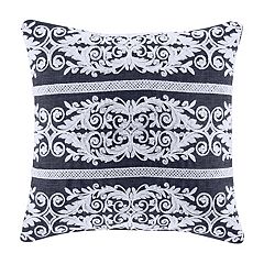 Five Queens Court Woodstock Indigo 18 Square Decorative Throw Pillow