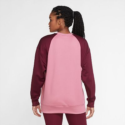 Women's nike therma training crewneck sweatshirt sale