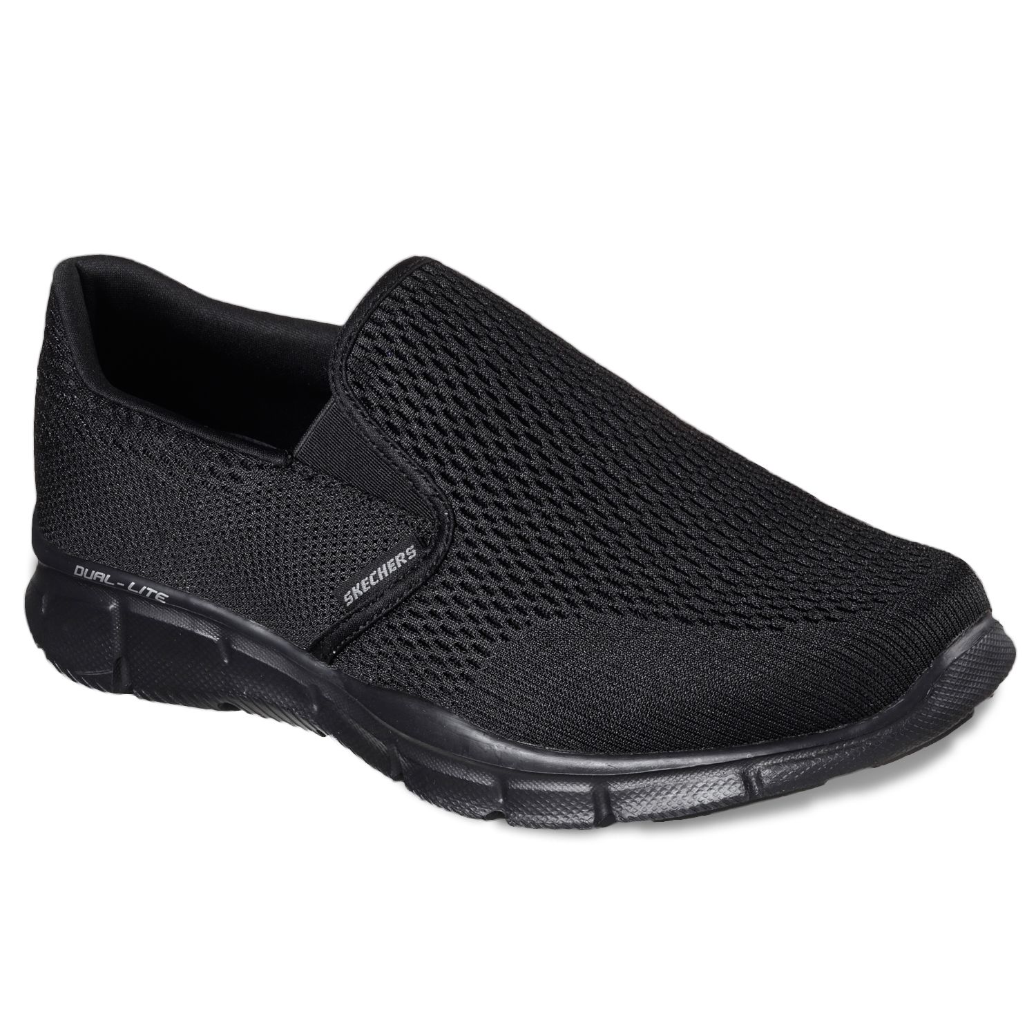 skechers double up black
