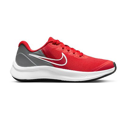 ナイキ キッズ/レディース ランニングシューズ Nike Kids Grade School Star Runner 3 Shoes - Red/Black/White 4990214_Red_Red_Smoke_Gray?wid