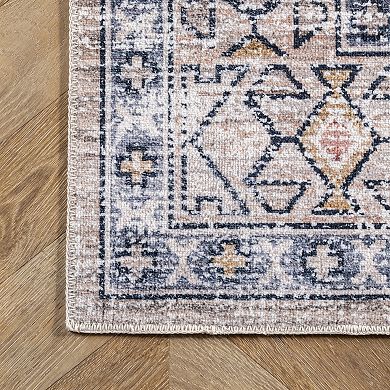 nuLOOM Mae Machine Washable Tribal Motif Rug