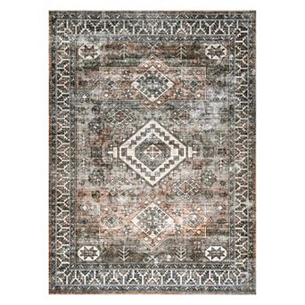 nuLOOM Bowie Machine Washable Tribal Pattern Rug