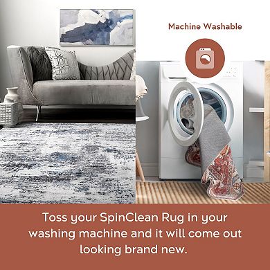 nuLOOM Dali Machine Washable Modern Abstract Rug