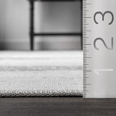 nuLOOM Romina Diamond Stripes Machine Washable Rug