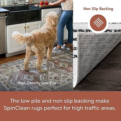 nuLOOM Romina Diamond Stripes Machine Washable Rug