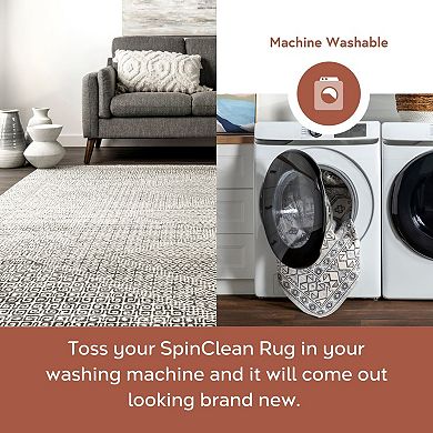 nuLOOM Hart Machine Washable Abstract Tribal Rug