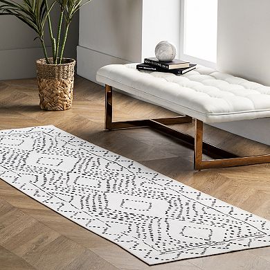 nuLOOM Mila Machine Washable Diamond Trellis Rug