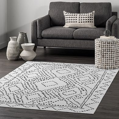 nuLOOM Mila Machine Washable Diamond Trellis Rug