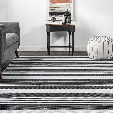 nuLOOM Lena Machine Washable Striped Rug