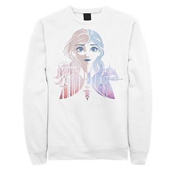 Disney's Frozen 2 Anna Two Tone Gradient Portrait Fill Men's Sweatshirt