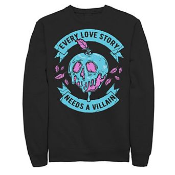 Disney's Villains Every Love Story Needs A Villain Valentine's Men's Sweatshirt