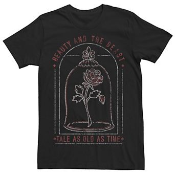 Disney's Beauty And The Beast Men's Tale As Old As Time Rose Tee