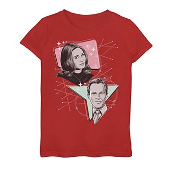 Girls 7-16 Marvel WandaVision Wanda & Vision Retro Pastel Graphic Tee