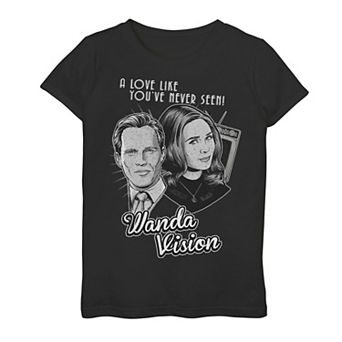 Girls 7-16 Marvel WandaVision Wand & Vision Love Like You've Never Seen Graphic Tee