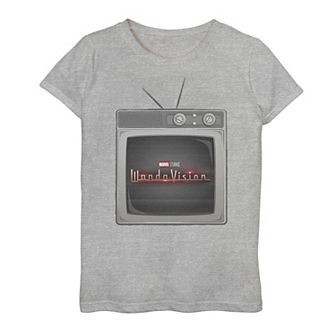 Girls 7-16 Marvel WandaVision Television Logo Graphic Tee