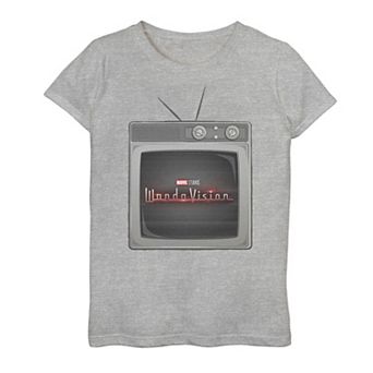 Girls 7-16 Marvel WandaVision Television Logo Graphic Tee
