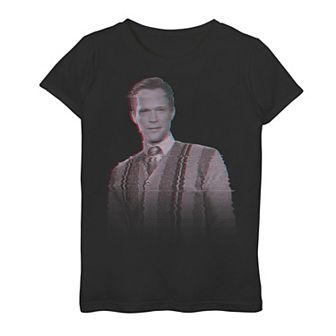 Girls 7-16 Marvel WandaVision Vision Television Glitch Portrait Graphic Tee