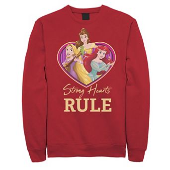 Men's Disney Princess Trio Strong Hearts Rule Sweatshirt