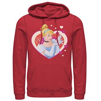 Disney's Cinderella Valentine's Sparkle Hearts Men's Hoodie
