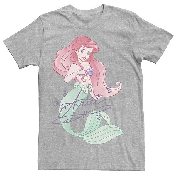 Men's Disney The Little Mermaid Ariel Signed Portrait Tee