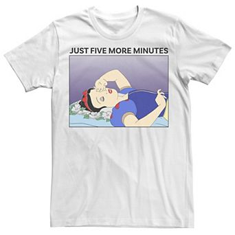 Disney's Snow White Men's Just Five More Minutes Tee