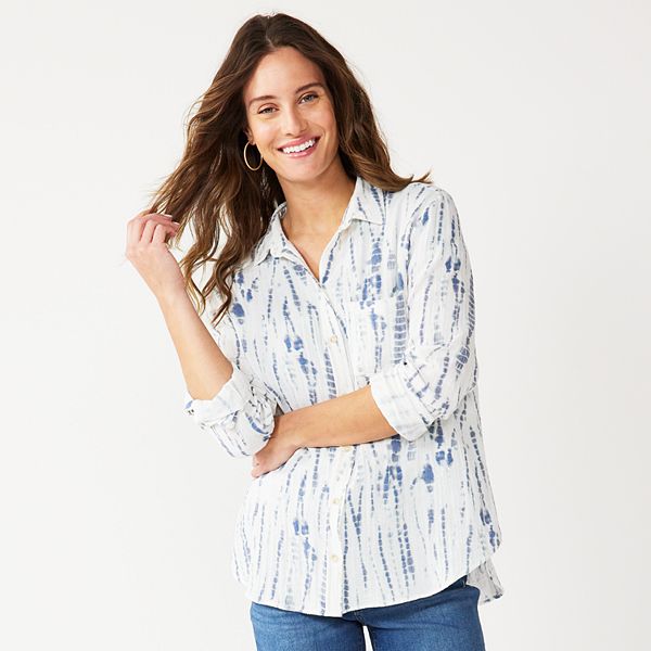 Women's Sonoma Goods For Life® Relaxed Button Down Shirt