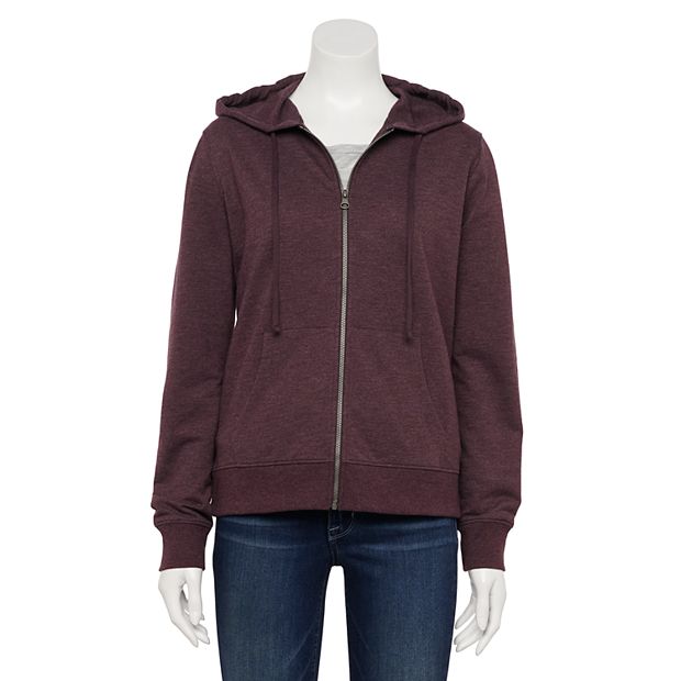 Women s Sonoma Goods For Life Favorite Essential Zip Front Hoodie