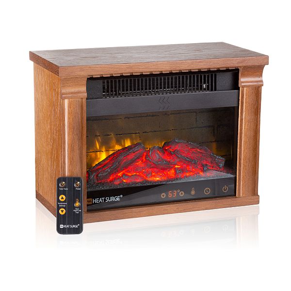 Heat Surge Mini Glo Portable Electric, Heat Surge Electric Fireplace Remote Control