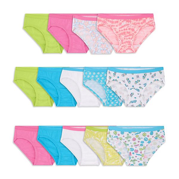 Champion Girls 6-Pack Hipster Panties, Sizes 4-16