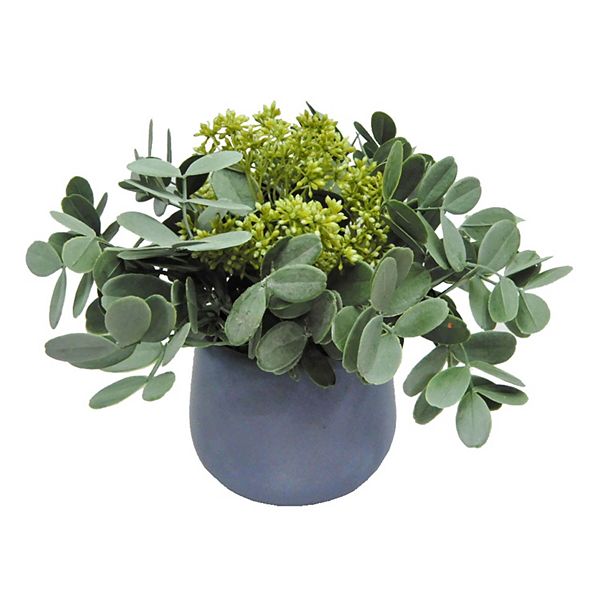 Scott Living Artifical Greenery Blue Pot Arrangement