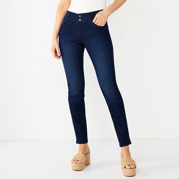 Nine West Jeans Womens Pull On Skinny Stretch Pants Brown – JNL