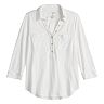 Women's Sonoma Goods For Life® Slubbed Popover Henley Shirt
