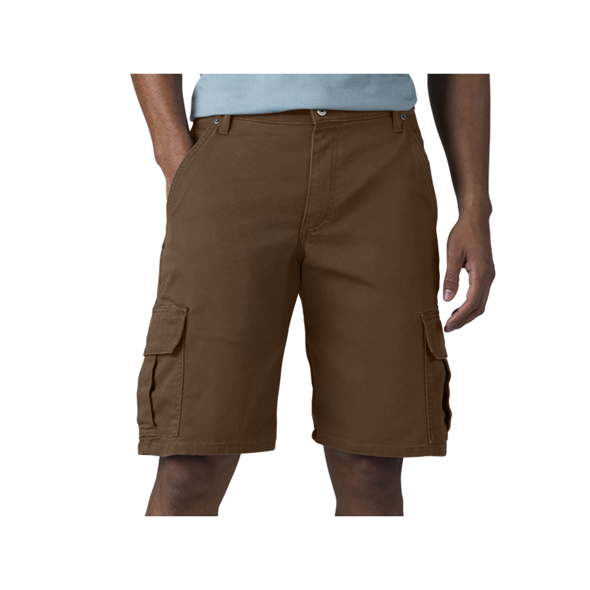 Mens Dickies Relaxed-Fit FLEX Tough Max Duck Cargo Shorts, Size: 32, Stone