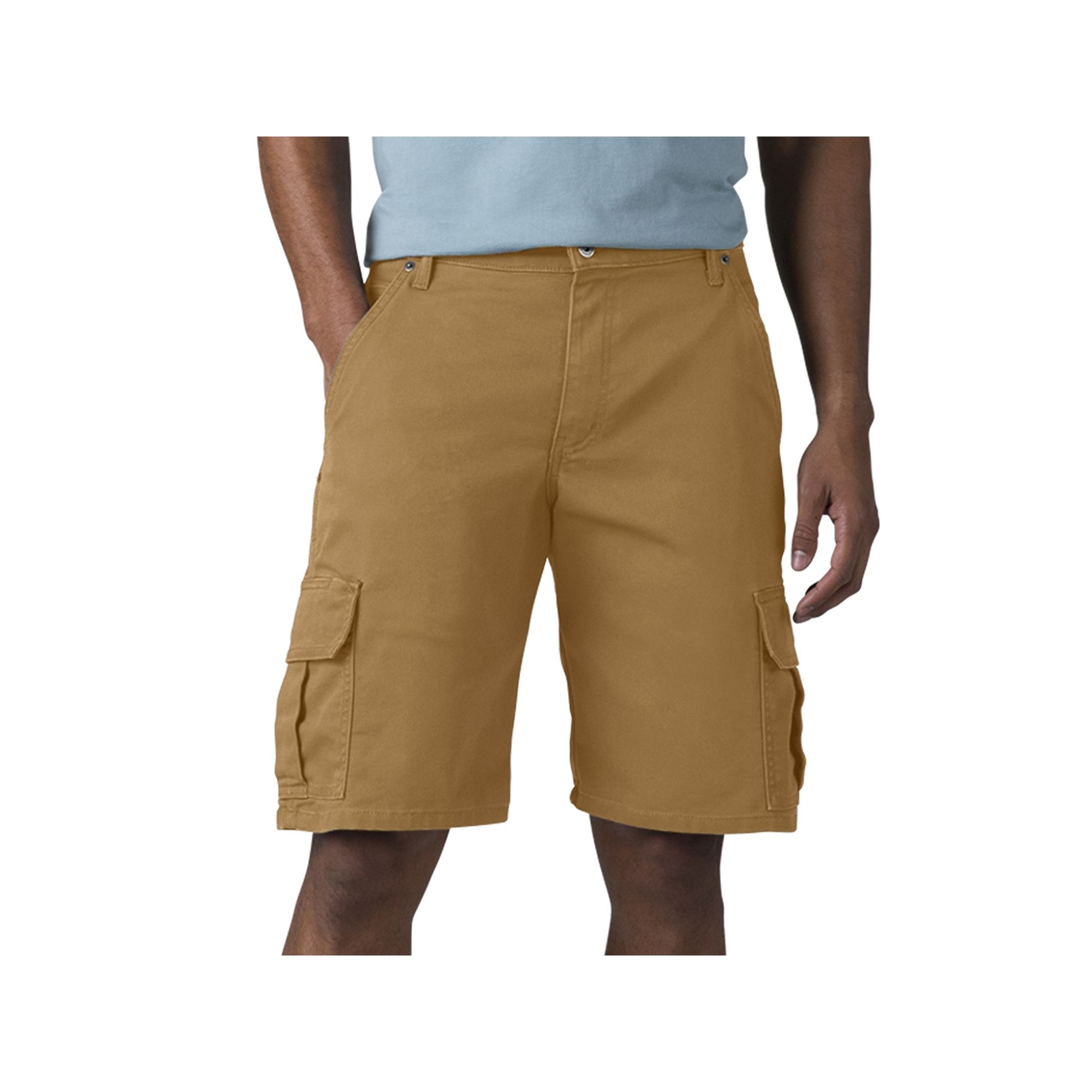 Mens Dickies Relaxed-Fit FLEX Tough Max Duck Cargo Shorts, Size: 32, Stone