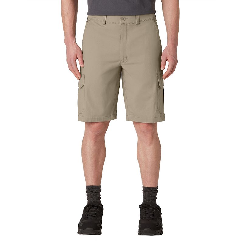 Mens Dickies Temp-iQ Cooling 11-inch Cargo Shorts, Size: 32, Beig/Green