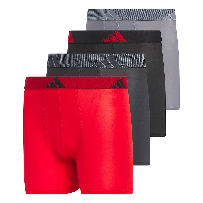 Boys 4-20 adidas Performance 4-Pack Boxer Briefs, Boys, Size: Medium, Brt 
