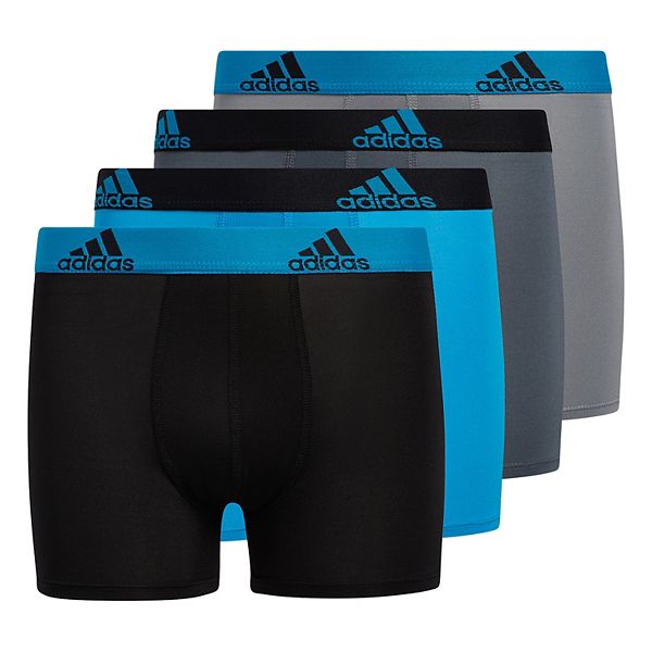 Boys 4 20 adidas Performance 4 Pack Boxer Briefsadidas sport performance  underwear size chart 