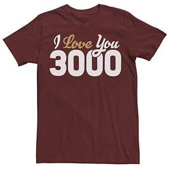 Men's Marvel Avengers Endgame Iron Man I Love You 3000 Tee