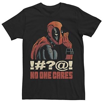 Men's Marvel Deadpool 30th No One Cares Tee