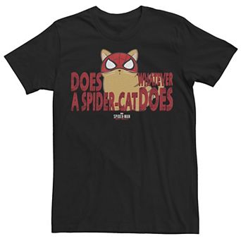 Men's Marvel Spider-Man: Miles Morales Spider-Cat Does Whatever Tee