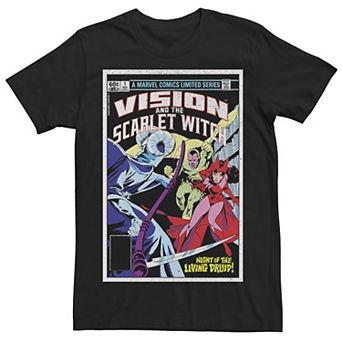Men's Marvel Vision And The Scarlet Witch Night Of The Living Druid Tee