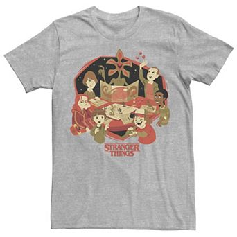 Men's Netflix Stranger Things D&D Animated Group Portrait Tee