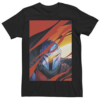 Men's Star Wars Mandalorian Smoke Poster Tee