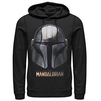Men's Star Wars The Mandalorian Helmet Big Face Hoodie